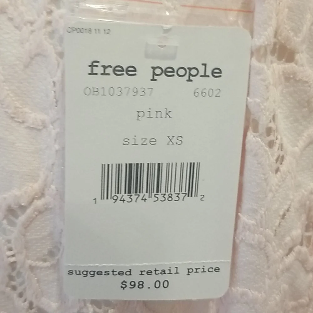 Free People Olivia Balloon Sleeve Lace Blouse